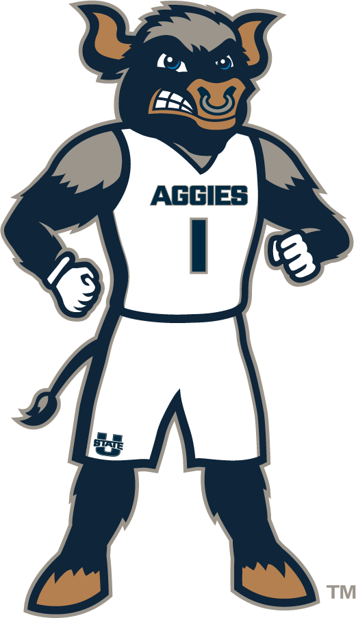 Utah State Aggies 2018-2019 Mascot Logo v2 diy DTF decal sticker